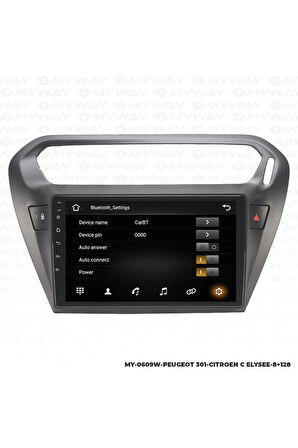 CİTROEN C ELYSEE ANDROİD 12 MULTİMEDYA CARPLAY 4GB RAM+64GB HDD NAVİGASYON EKRAN