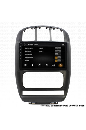 CHRYSLER GRAND VOYAGER ANDROİD 12 MULTİMEDYA CARPLAY 4GB RAM+64GB HDD NAVİGASYON EKRAN