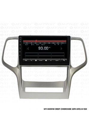 JEEP CHEROKEE ANDROİD 12 MULTİMEDYA CARPLAY 4GB RAM+64GB HDD 2011-2012 NAVİGASYON EKRAN