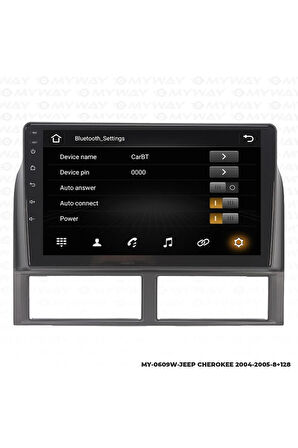 JEEP CHEROKEE ANDROİD 12 MULTİMEDYA CARPLAY 4GB RAM+64GB HDD 1999-2004 NAVİGASYON EKRAN