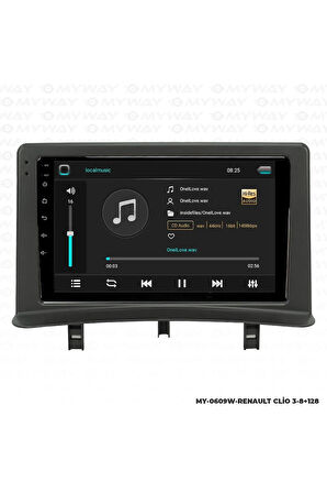 RENAULT CLİO 3 ANDROİD 12 MULTİMEDYA CARPLAY 4GB RAM+64GB HDD NAVİGASYON EKRAN