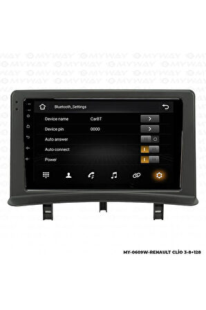 RENAULT CLİO 3 ANDROİD 12 MULTİMEDYA CARPLAY 4GB RAM+64GB HDD NAVİGASYON EKRAN