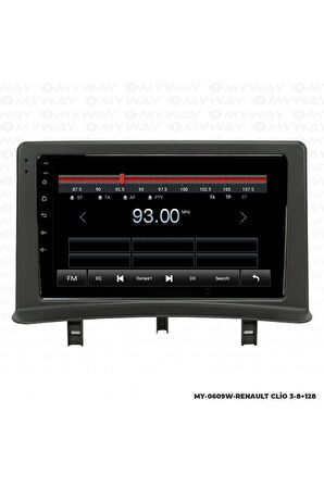 RENAULT CLİO 3 ANDROİD 12 MULTİMEDYA CARPLAY 4GB RAM+64GB HDD NAVİGASYON EKRAN