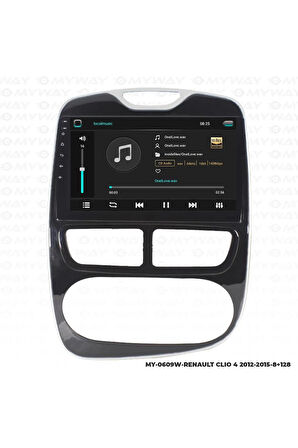 RENAULT CLİO 4 ANDROİD 12 MULTİMEDYA CARPLAY 4GB RAM+64GB HDD 2012-2015 NAVİGASYON EKRAN