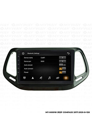 JEEP COMPASS ANDROİD 12 MULTİMEDYA CARPLAY 4GB RAM+64GB HDD 2017-2020 NAVİGASYON EKRAN