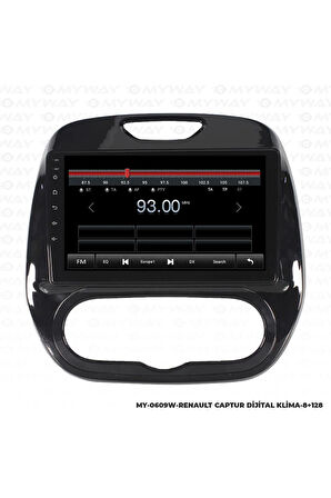 RENAULT CAPTUR ANDROİD 12 MULTİMEDYA CARPLAY 4GB RAM+64GB HDD DİJİTAL NAVİGASYON EKRAN