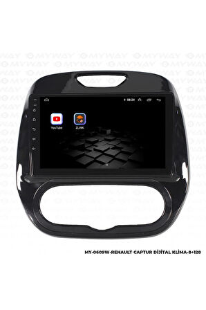 RENAULT CAPTUR ANDROİD 12 MULTİMEDYA CARPLAY 4GB RAM+64GB HDD DİJİTAL NAVİGASYON EKRAN