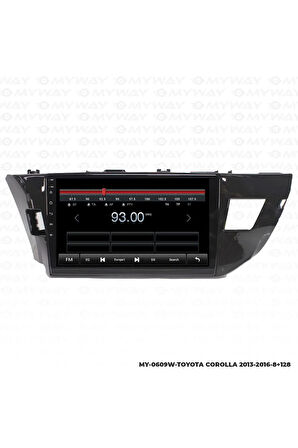 TOYOTA COROLLA ANDROİD 12 MULTİMEDYA CARPLAY 4GB RAM+64GB HDD 2013-2016 NAVİGASYON EKRAN