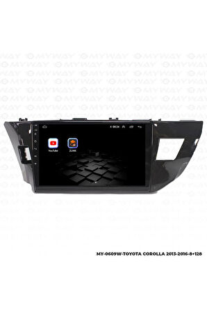 TOYOTA COROLLA ANDROİD 12 MULTİMEDYA CARPLAY 4GB RAM+64GB HDD 2013-2016 NAVİGASYON EKRAN