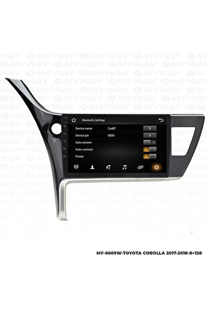 TOYOTA COROLLA ANDROİD 12 MULTİMEDYA CARPLAY 4GB RAM+64GB HDD 2017-2018 NAVİGASYON EKRAN