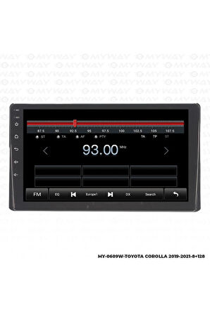TOYOTA COROLLA ANDROİD 12 MULTİMEDYA CARPLAY 4GB RAM+64GB HDD 2019-2021 NAVİGASYON EKRAN