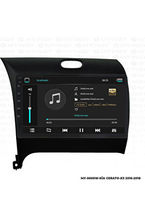 KİA CERATO ANDROİD 12 MULTİMEDYA CARPLAY 4GB RAM+64GB HDD 2016-2018 NAVİGASYON EKRAN