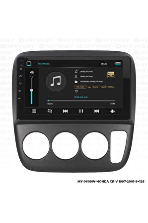 HONDA CR-V ANDROİD 12 MULTİMEDYA CARPLAY 4GB RAM+64GB HDD 1997-2001 NAVİGASYON EKRAN