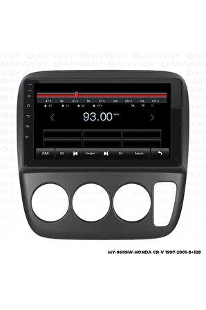 HONDA CR-V ANDROİD 12 MULTİMEDYA CARPLAY 4GB RAM+64GB HDD 1997-2001 NAVİGASYON EKRAN