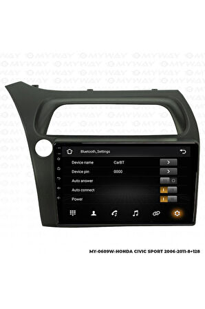 HONDA CİVİC SPORT ANDROİD 12 MULTİMEDYA CARPLAY 4GB RAM+64GB HDD NAVİGASYON EKRAN