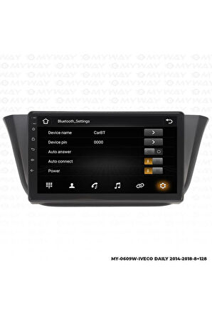 İVECO DAİLY ANDROİD 12 MULTİMEDYA CARPLAY 4GB RAM+64GB HDD NAVİGASYON EKRAN