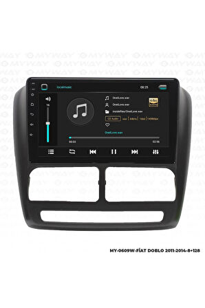 FİAT DOBLO ANDROİD 12 MULTİMEDYA CARPLAY 4GB RAM+64GB HDD 2011-2014 NAVİGASYON EKRAN