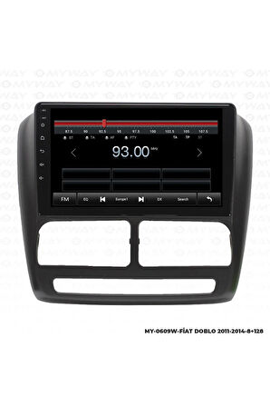 FİAT DOBLO ANDROİD 12 MULTİMEDYA CARPLAY 4GB RAM+64GB HDD 2011-2014 NAVİGASYON EKRAN