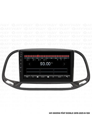 FİAT DOBLO ANDROİD 12 MULTİMEDYA CARPLAY 4GB RAM+64GB HDD 2015-2021 NAVİGASYON EKRAN