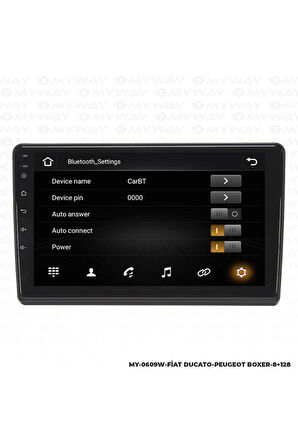 FİAT DUCATO ANDROİD 12 MULTİMEDYA CARPLAY 4GB RAM+64GB HDD NAVİGASYON EKRAN