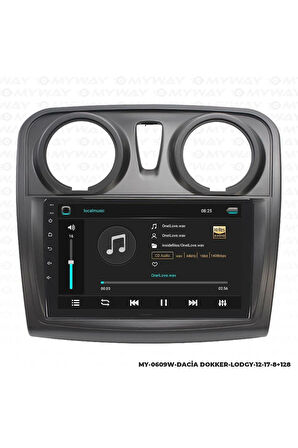 DACİA DOKKER ANDROİD 12 MULTİMEDYA CARPLAY 4GB RAM+64GB HDD NAVİGASYON EKRAN