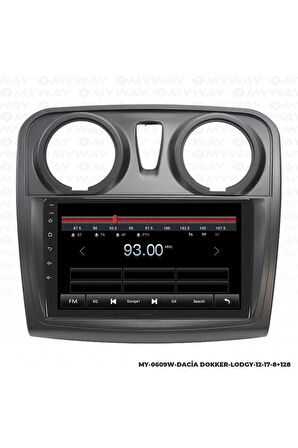 DACİA DOKKER ANDROİD 12 MULTİMEDYA CARPLAY 4GB RAM+64GB HDD NAVİGASYON EKRAN