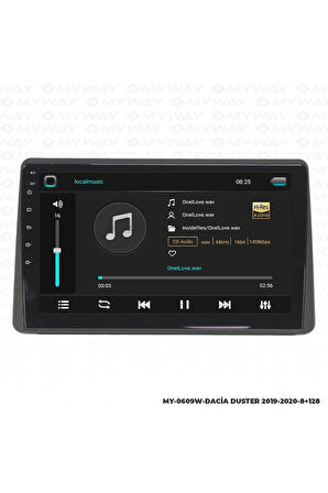 DACİA DUSTER ANDROİD 12 MULTİMEDYA CARPLAY 4GB RAM+64GB HDD 2019-2021 NAVİGASYON EKRAN