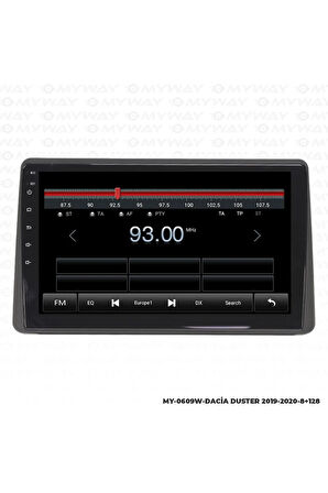 DACİA DUSTER ANDROİD 12 MULTİMEDYA CARPLAY 4GB RAM+64GB HDD 2019-2021 NAVİGASYON EKRAN