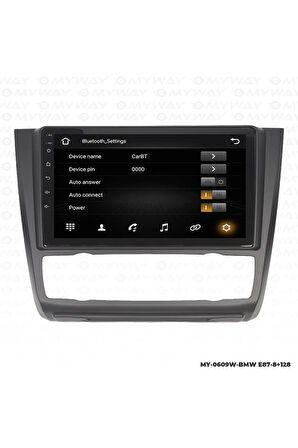 BMW E87 ANDROİD 12 MULTİMEDYA CARPLAY 4GB RAM+64GB HDD NAVİGASYON EKRAN