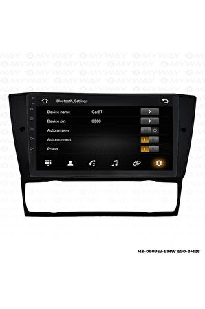 BMW E90 ANDROİD 12 MULTİMEDYA CARPLAY 4GB RAM+64GB HDD DİJİTAL NAVİGASYON EKRAN