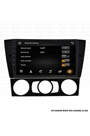 BMW E90 ANDROİD 12 MULTİMEDYA CARPLAY 4GB RAM+64GB HDD MANUEL NAVİGASYON EKRAN