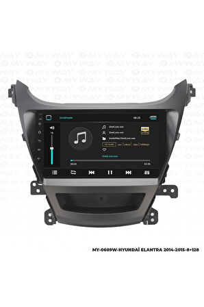 HYUNDAİ ELANTRA ANDROİD 12 Uyumlu MULTİMEDYA CARPLAY 4GB RAM+64GB HDD 2014-2015 NAVİGASYON