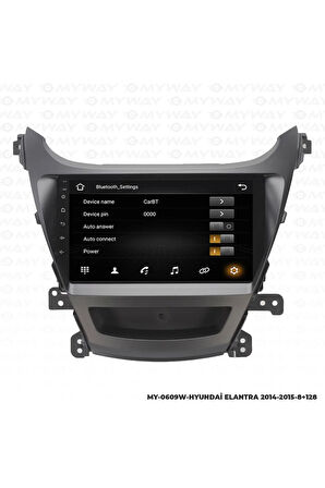 HYUNDAİ ELANTRA ANDROİD 12 Uyumlu MULTİMEDYA CARPLAY 4GB RAM+64GB HDD 2014-2015 NAVİGASYON
