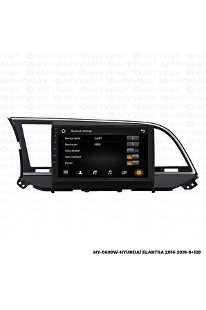 HYUNDAİ ELANTRA ANDROİD 12 MULTİMEDYA CARPLAY 4GB RAM+64GB HDD 2016-2018 NAVİGASYON EKRAN