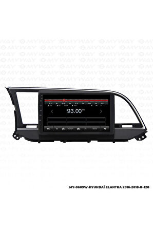 HYUNDAİ ELANTRA ANDROİD 12 MULTİMEDYA CARPLAY 4GB RAM+64GB HDD 2016-2018 NAVİGASYON EKRAN