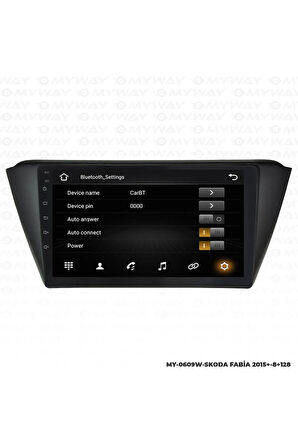 SKODA FABİA ANDROİD 12 MULTİMEDYA CARPLAY 4GB RAM+64GB HDD NAVİGASYON EKRAN