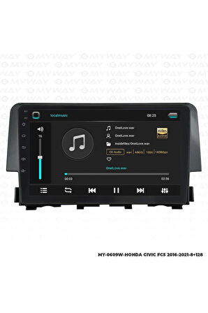 HONDA CİVİC FC5 ANDROİD 12 MULTİMEDYA CARPLAY 4GB RAM+64GB HDD NAVİGASYON EKRAN