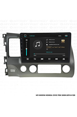 HONDA CİVİC FD6 ANDROİD 12 MULTİMEDYA CARPLAY 4GB RAM+64GB HDD NAVİGASYON EKRAN