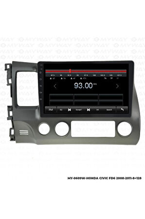 HONDA CİVİC FD6 ANDROİD 12 MULTİMEDYA CARPLAY 4GB RAM+64GB HDD NAVİGASYON EKRAN