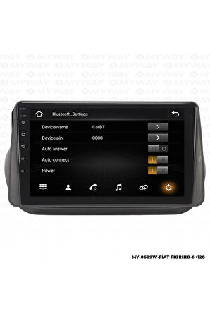 FİAT FİORİNO ANDROİD 12 MULTİMEDYA CARPLAY 4GB RAM+64GB HDD NAVİGASYON EKRAN