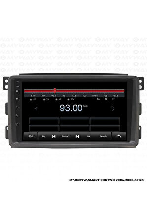 SMART FORFOUR ANDROİD 12 MULTİMEDYA CARPLAY 4GB RAM+64GB HDD NAVİGASYON EKRAN