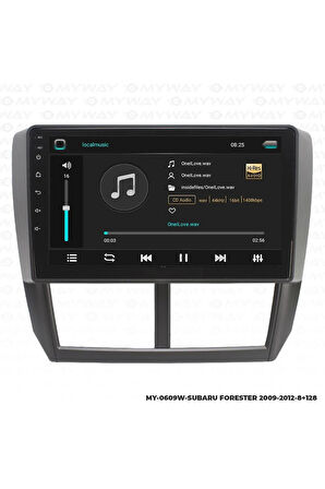 SUBARU FORESTER ANDROİD 12 MULTİMEDYA CARPLAY 4GB RAM+64GB HDD 2009-2012 NAVİGASYON EKRAN