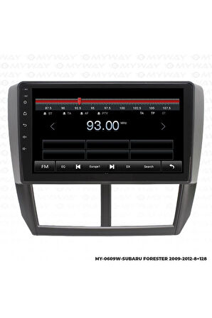 SUBARU FORESTER ANDROİD 12 MULTİMEDYA CARPLAY 4GB RAM+64GB HDD 2009-2012 NAVİGASYON EKRAN