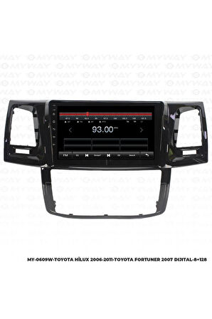 TOYOTA HİLUX ANDROİD 12 MULTİMEDYA CARPLAY 4GB RAM+64GB HDD 2006-2011 NAVİGASYON EKRAN