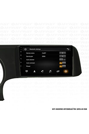 HYUNDAİ İ10 ANDROİD 12 Uyumlu MULTİMEDYA CARPLAY 4GB RAM+64GB HDD 2012 NAVİGASYON EKRAN