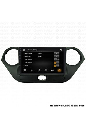 HYUNDAİ İ10 ANDROİD 12 MULTİMEDYA CARPLAY 4GB RAM+64GB HDD 2020-2021 NAVİGASYON EKRAN