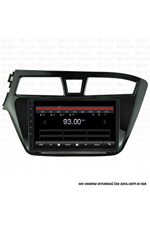 HYUNDAİ İ20 UYUMLU ANDROİD 12 MULTİMEDYA CARPLAY 4GB RAM+64GB HDD 2014-2017 NAVİGASYON EKRAN
