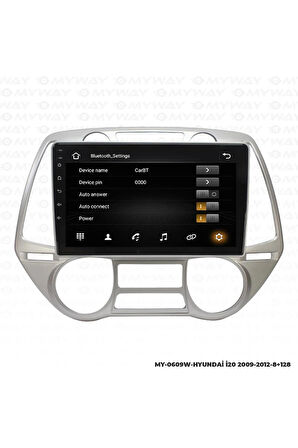 HYUNDAİ İ20 ANDROİD 12 Uyumlu MULTİMEDYA CARPLAY 4GB RAM+64GB HDD 2009-2012 NAVİGASYON EKRAN