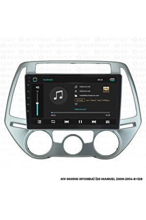 HYUNDAİ İ20 ANDROİD 12 MULTİMEDYA CARPLAY 4GB RAM+64GB HDD 2009-2014 NAVİGASYON EKRAN