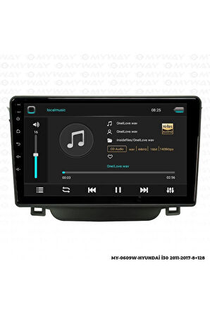 HYUNDAİ İ30 ANDROİD 12 MULTİMEDYA CARPLAY 4GB RAM+64GB HDD 2011-2017 NAVİGASYON EKRAN